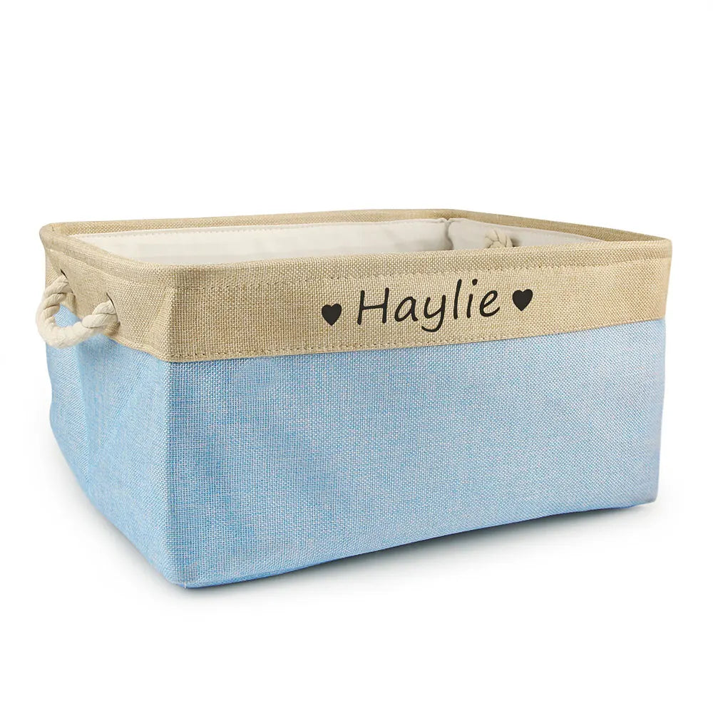 Personalized Pet Toy Basket | Custom Name | Organize Toys & Accessories - Petz-N-Pawz